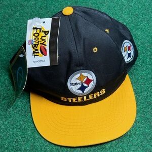 90s Pittsburgh Steelers vintage snapback hat kids one size fits all nfl football